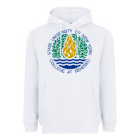 White Suny Geneseo Heavyweight Hoodie - linhVisuals