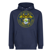 Navy Suny Maritime Full Color Heavyweight Hoodie - linhVisuals