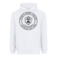 White Suny Potsdam Heavyweight Hoodie - linhVisuals