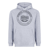Heather Grey Temple University Heavyweight Hoodie - linhVisuals