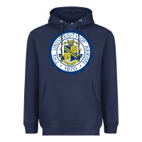 Navy University Of Akron Heavyweight Hoodie - linhVisuals