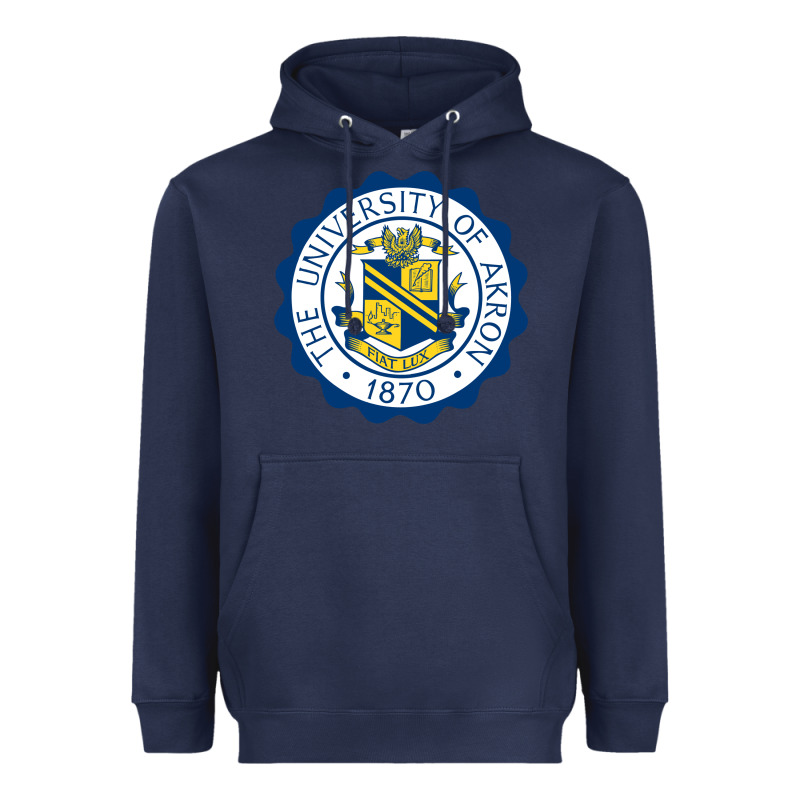 University Of Akron Heavyweight Hoodie by linhVisuals | Teevron