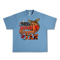 Pebble Blue little sister biggest fan basketball Urban Heavy Tee - FaDigitalArtStudio