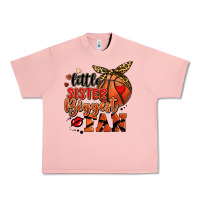 Salmon little sister biggest fan basketball Urban Heavy Tee - FaDigitalArtStudio