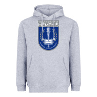Heather Grey University Of Memphis Heavyweight Hoodie - linhVisuals