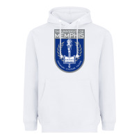 White University Of Memphis Heavyweight Hoodie - linhVisuals