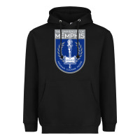 Black University Of Memphis Heavyweight Hoodie - linhVisuals