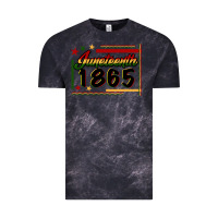 Cloud Black Juneteenth 1865 Vintage Tee - FaDigitalArtStudio
