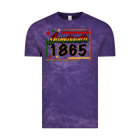 Cloud Purple Juneteenth 1865 Vintage Tee - FaDigitalArtStudio