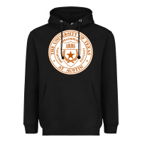 Black University Of Texas At Austin Heavyweight Hoodie - linhVisuals