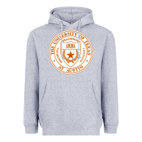 Heather Grey University Of Texas At Austin Heavyweight Hoodie - linhVisuals