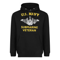 Black submarine veteran tshirt Heavyweight Hoodie - linhVisuals
