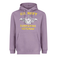 Lavender submarine veteran tshirt Heavyweight Hoodie - linhVisuals