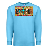 Ocean Blue faith license plate Premium Sweatshirt - JahusDesignShop