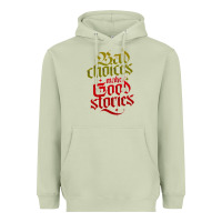 Matcha bad choices make good stories Heavyweight Hoodie - linhVisuals