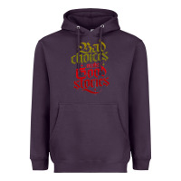 Plum bad choices make good stories Heavyweight Hoodie - linhVisuals