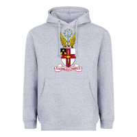 Heather Grey Virginia Military Institute Heavyweight Hoodie - linhVisuals