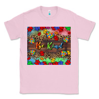 Bubblegum Pink Be kind Classic Tee - CowGirlArtShop