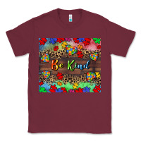 Burgundy Be kind Classic Tee - CowGirlArtShop