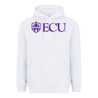 White East Carolina University Heavyweight Hoodie - linhVisuals