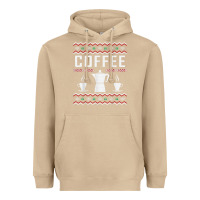 Mushroom coffee ugly sweater christmas Heavyweight Hoodie - linhVisuals