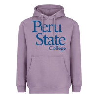 Lavender Peru State College Wordmark Heavyweight Hoodie - linhVisuals