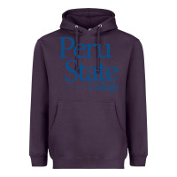 Plum Peru State College Wordmark Heavyweight Hoodie - linhVisuals