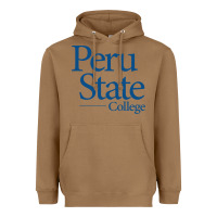 Toasted Coconut Peru State College Wordmark Heavyweight Hoodie - linhVisuals