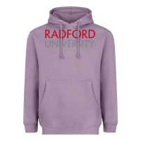 Lavender Radford University Wordmark Heavyweight Hoodie - linhVisuals