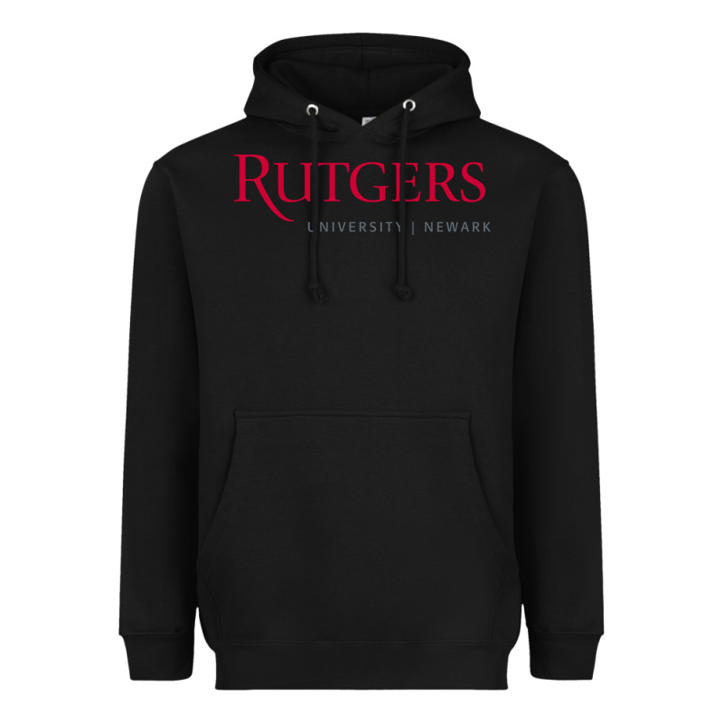Rutgers University Newark Logotype Heavyweight Hoodie by linhVisuals | Teevron