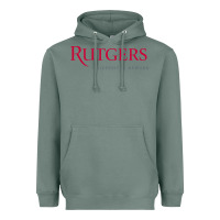Sage Rutgers University Newark Logotype Heavyweight Hoodie - linhVisuals