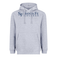 Heather Grey Santa Fe College Heavyweight Hoodie - linhVisuals