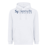 White Santa Fe College Heavyweight Hoodie - linhVisuals