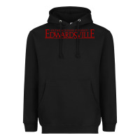 Black Siue Wordmark Heavyweight Hoodie - linhVisuals
