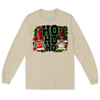Mushroom Ho Ho Ho Christmas Gnomes Long Sleeve Tee - FaDigitalArtStudio