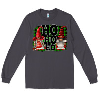 Smoke Ho Ho Ho Christmas Gnomes Long Sleeve Tee - FaDigitalArtStudio