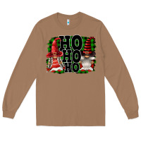 Toasted Coconut Ho Ho Ho Christmas Gnomes Long Sleeve Tee - FaDigitalArtStudio