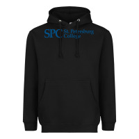 Black St. Petersburg College Heavyweight Hoodie - linhVisuals