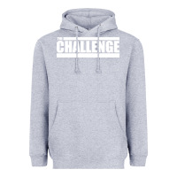 Heather Grey the challenge Heavyweight Hoodie - linhVisuals