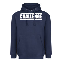 Navy the challenge Heavyweight Hoodie - linhVisuals