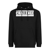 Black the challenge Heavyweight Hoodie - linhVisuals