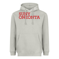 Moon Dust Suny Oneonta Wordmark Heavyweight Hoodie - linhVisuals
