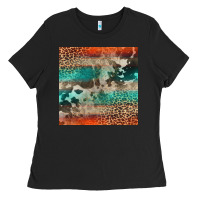 Black Leopard Cowhide Pattern Ladies Tee - CowCowDesign