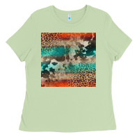 Matcha Leopard Cowhide Pattern Ladies Tee - CowCowDesign