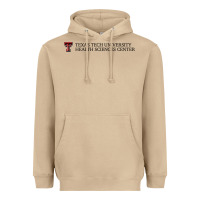 Mushroom Texas Tech University Health Sciences Center Wordmark Heavyweight Hoodie - linhVisuals