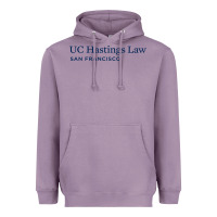 Lavender Uc Hastings Wordmark 2019 Heavyweight Hoodie - linhVisuals