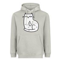 Moon Dust cat giving the finger Heavyweight Hoodie - linhVisuals