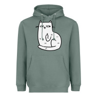 Sage cat giving the finger Heavyweight Hoodie - linhVisuals
