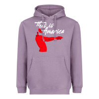 Lavender this is america meme Heavyweight Hoodie - linhVisuals