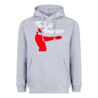 Heather Grey this is america meme Heavyweight Hoodie - linhVisuals